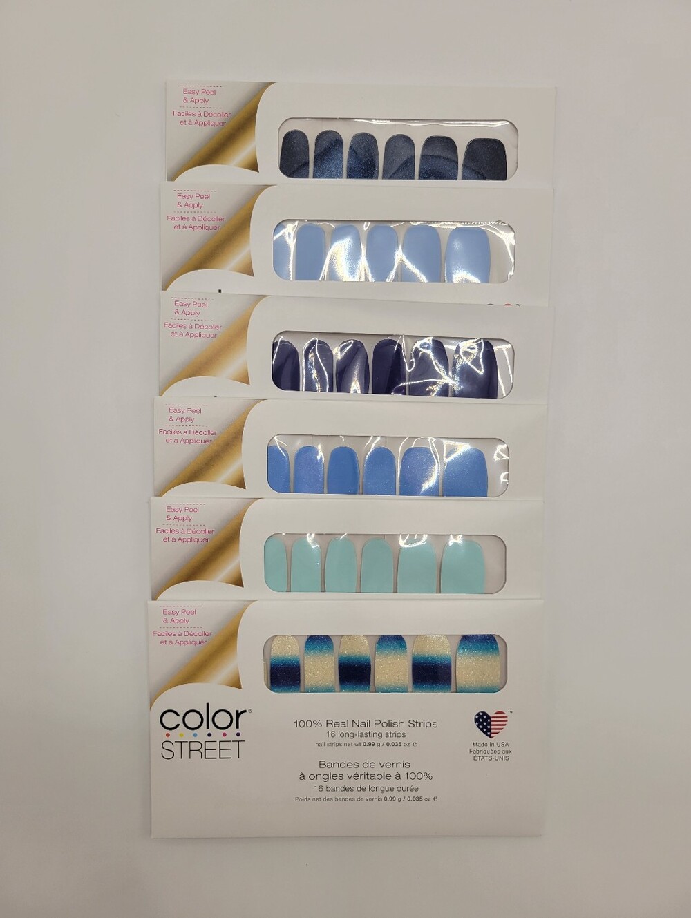 Color Street Nail Polish Strips Lot Of 6